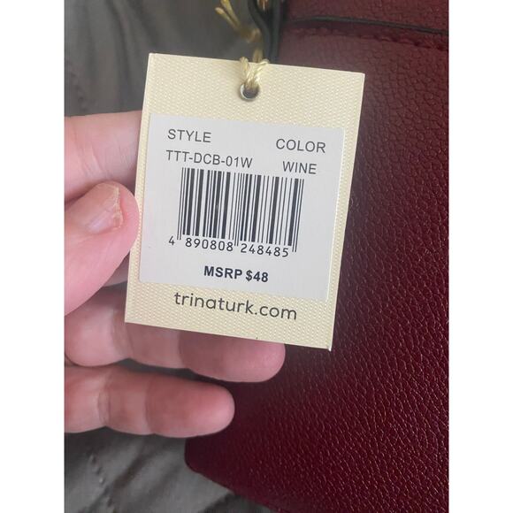 NWt-Trina Turks Wine color crossbody - Picture 6 of 6